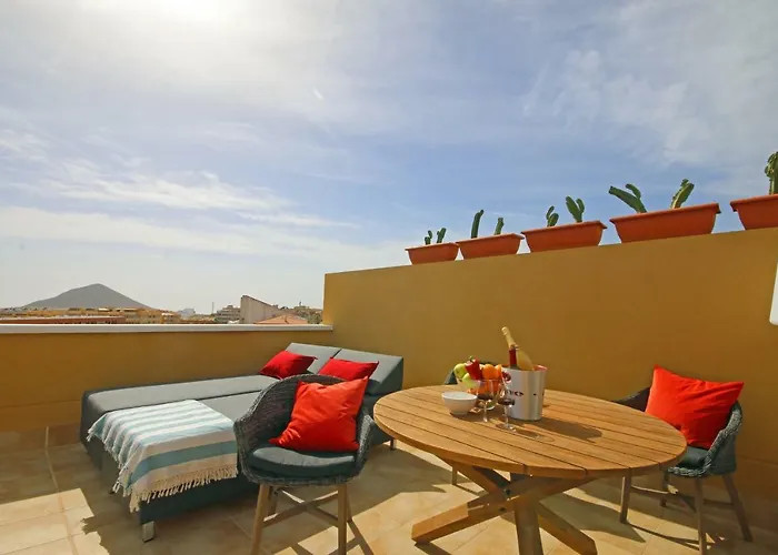 Appartement La Perla By Rentmedano Superb Luxury Duplex, Private Roof Terrace, Ocean View, Pool, Wifi And Parking