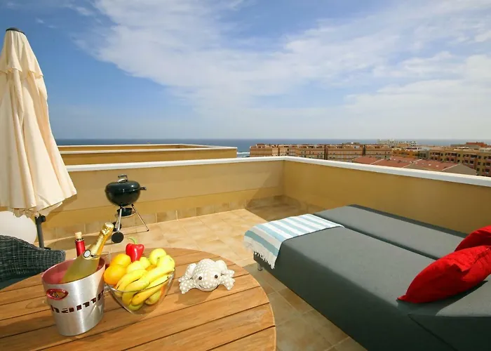 Appartement La Perla By Rentmedano Superb Luxury Duplex, Private Roof Terrace, Ocean View, Pool, Wifi And Parking